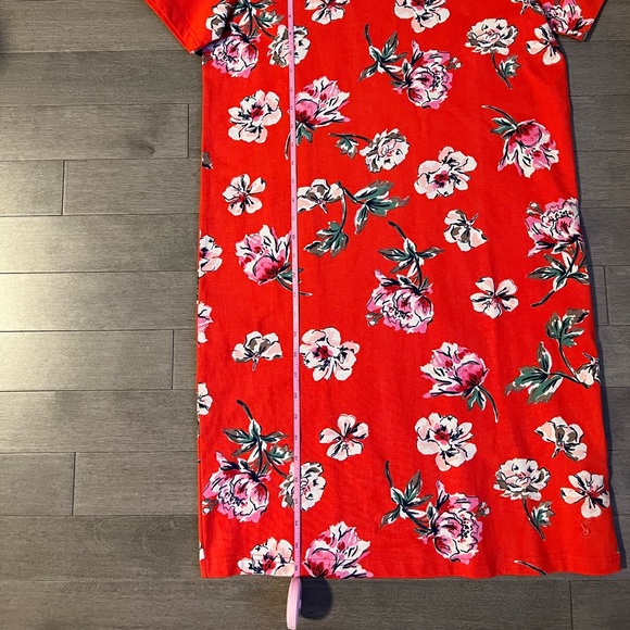 NWT Joules Red Floral Liberty Print A Line Jersey Dress | Size 6 - Picture 13 of 14
